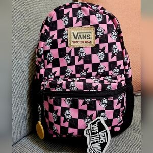 Vans Kuromi Pink and Black Checkered Backpack